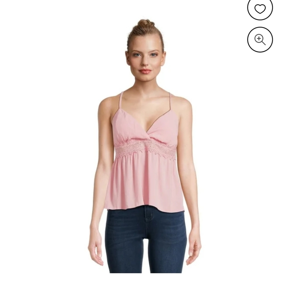Crochet Trim Cami Top